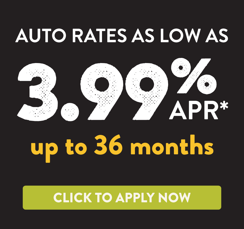 $250 cash back on every auto loan. Click here to learn more